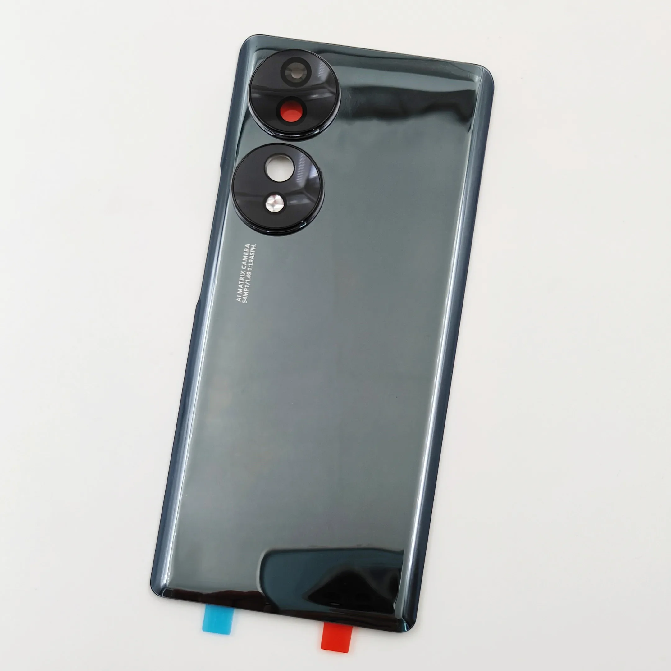 Huawei Honor 70 용 유리 배터리 커버 후면 문짝 뚜껑, Honor70 후면 하우징 패널 케이스, 카메라 렌즈, 스티커 접착제