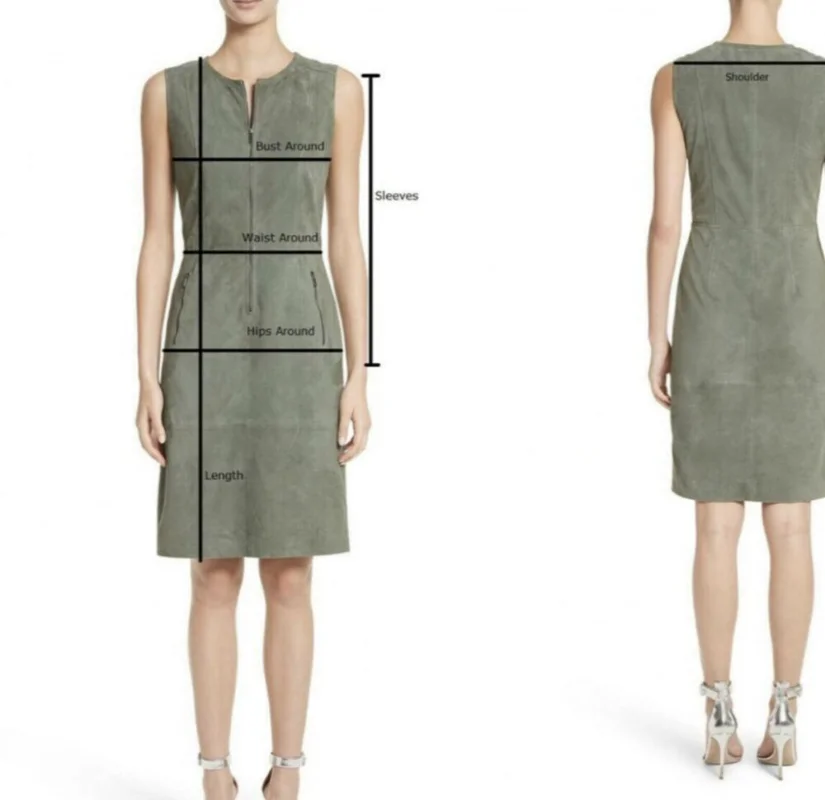 Рисунок 4 - Женское кожаное платье из 100%