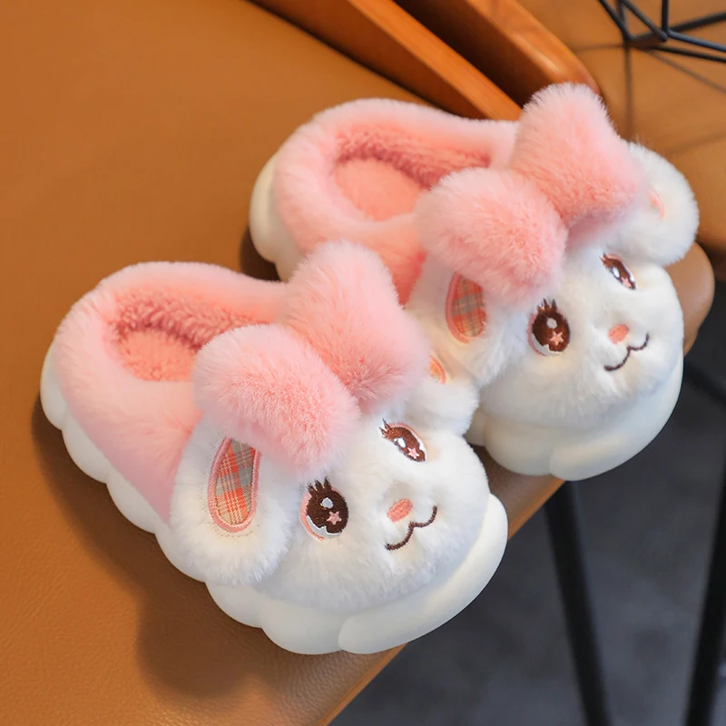 Plush Slippers for Kids Indoor Use