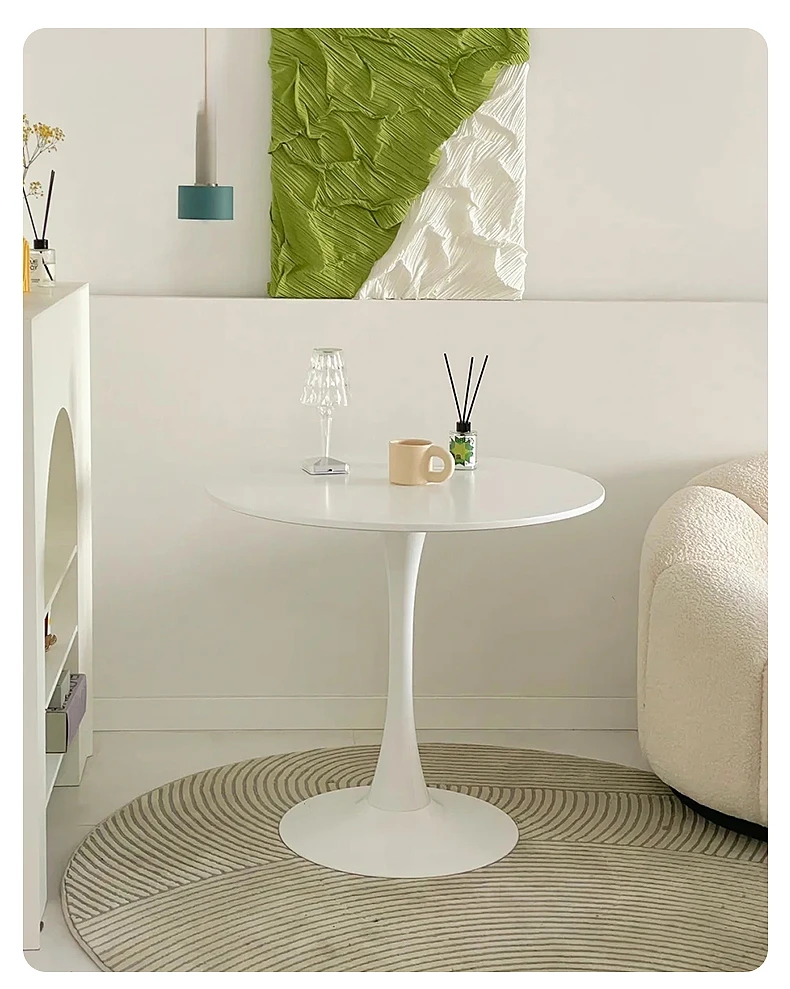 Mesa redonda para el hogar, tipo unidad pequeña mesa de comedor, escritorio de doble uso, restaurante de comida rápida, sala de alquiler comercial,