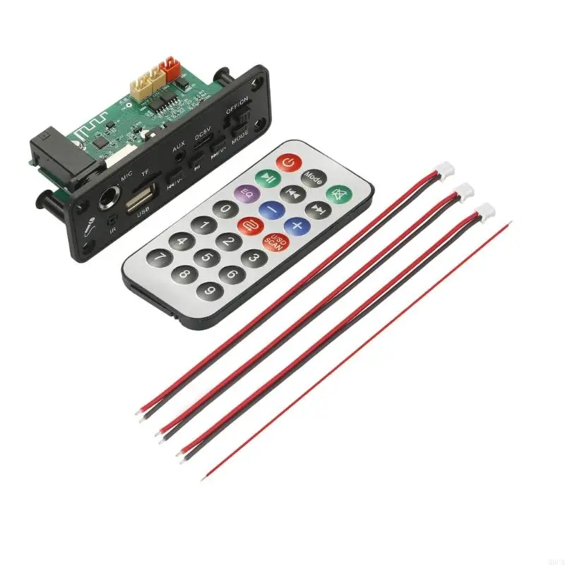 M6CA MP3 블루투스 호환 증폭기 디코딩 보드 2x3W 전자 부품용 마이크 TF 카드 플레이어 포함