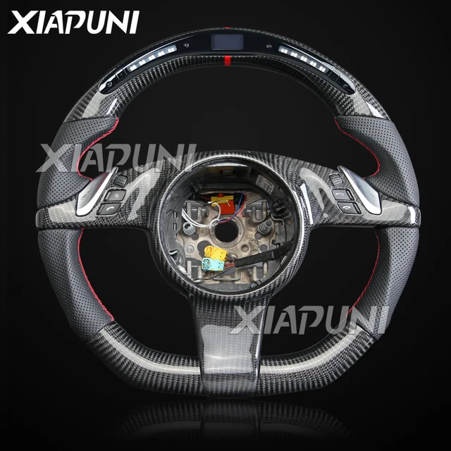 Carbon Fiber LED Steering Wheel Customized for Porsche Cayenne/Panamera 2010-2016 Racing Wheel - - Racext 3