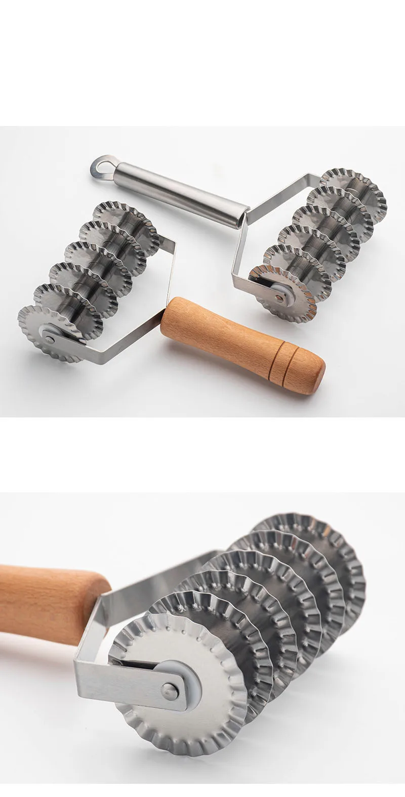 Description Picture 4 of itemManual Noodle Cutter Stainless Steel Roller Noodle Maker Fast Food Noodles Dough Rolling Machine Pasta Tools Gadgets For Kitchen