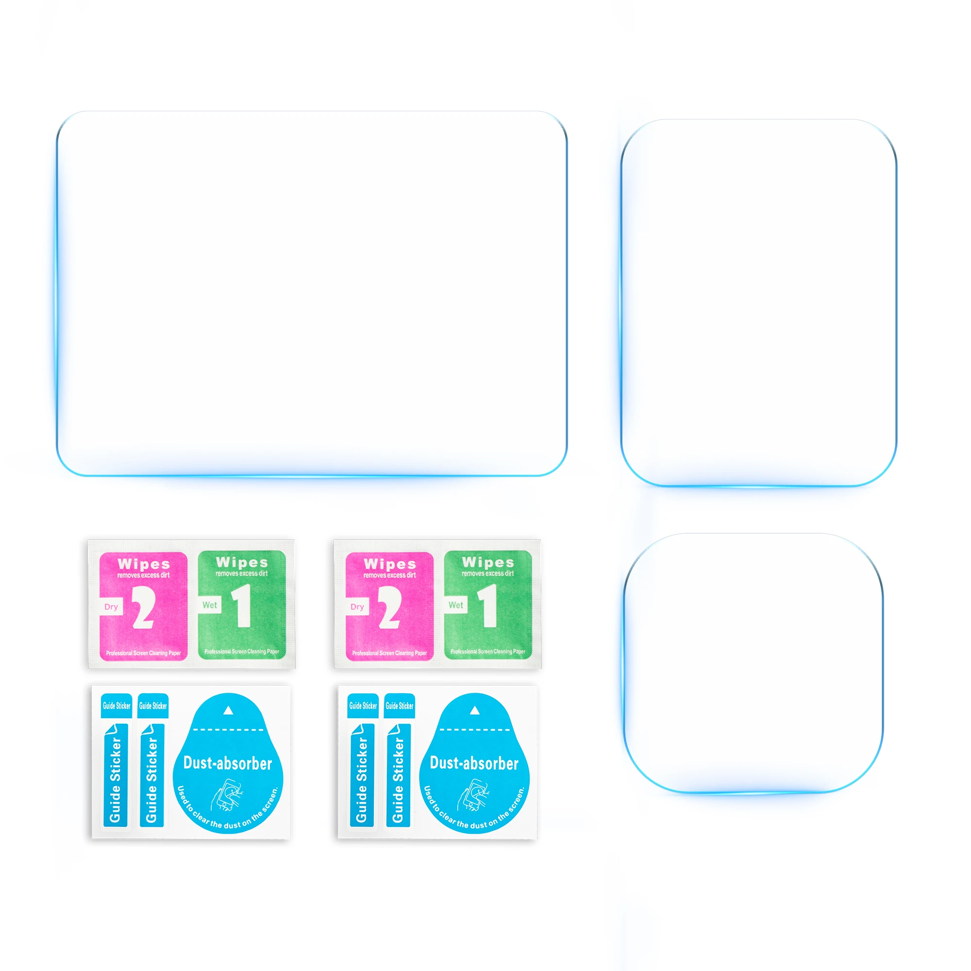 Ultra Thin HD Tempered Glass Lens & Screen Protector - 2 Pack, Scratch Resistant