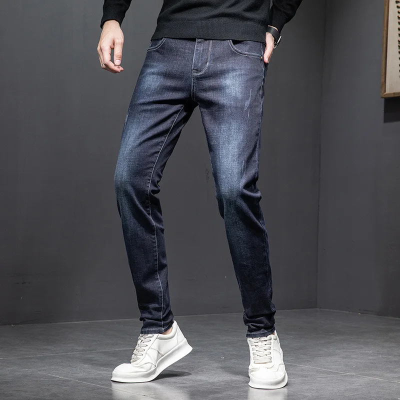 

2023 New Casual Mens Pockets Cotton Jeans Fashion High Quality Vintage Jeans