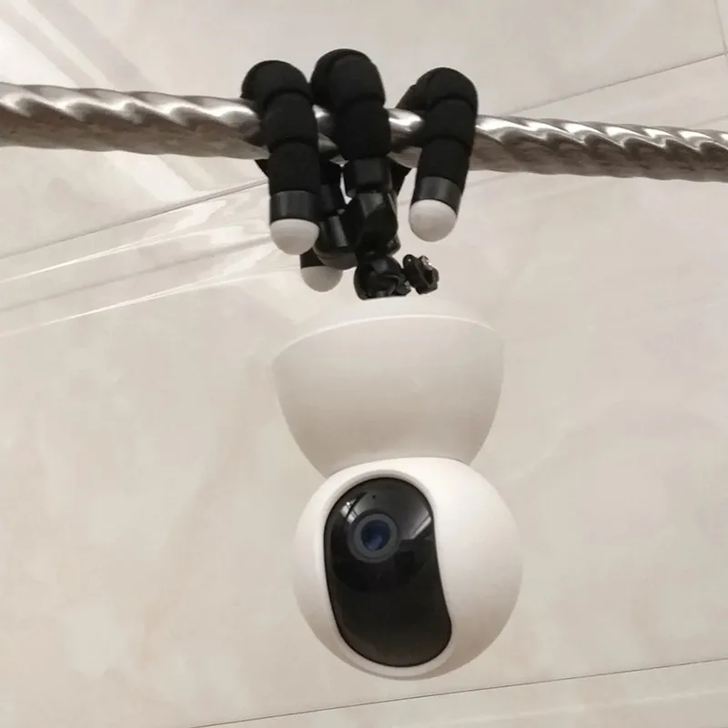 Многофункциональный Универсальный держатель для камеры, мини Гибкий штатив-осьминог, подставка для камеры видеонаблюдения CCTV, потолочное крепление
