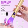 Handheld UV Led Nail Lamp Nail Dryer Nail Light For Curing All Gel Polish Rechargeable Quick Drying Manicure Machine Nail Salon 3