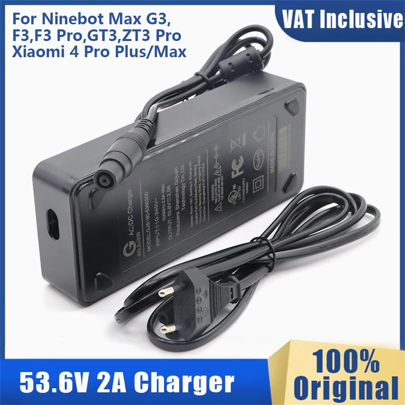 Caricabatterie Rapido 53,6V 3,9A Per Ninebot Segway ZT3 Pro / GT3 / F3 / F3 Pro / G3