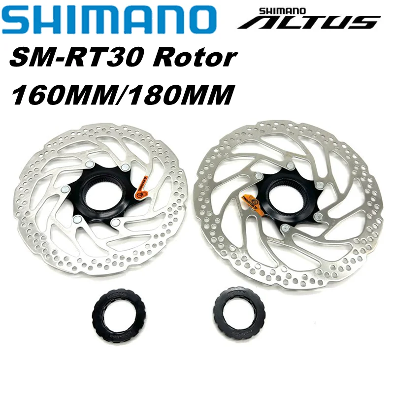 

Shimano Altus SM RT30 CENTER LOCK Disc Brake Rotor Technology MTB Mountain Bicycle RT-30 160MM 180MM for M2000