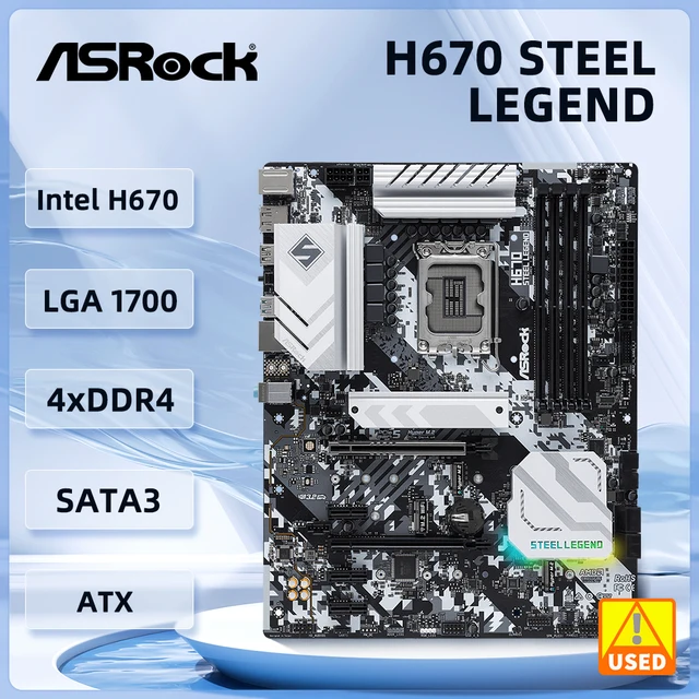 Asrock-スチールレジェンド-マザーボード,Intel h670,lga1700