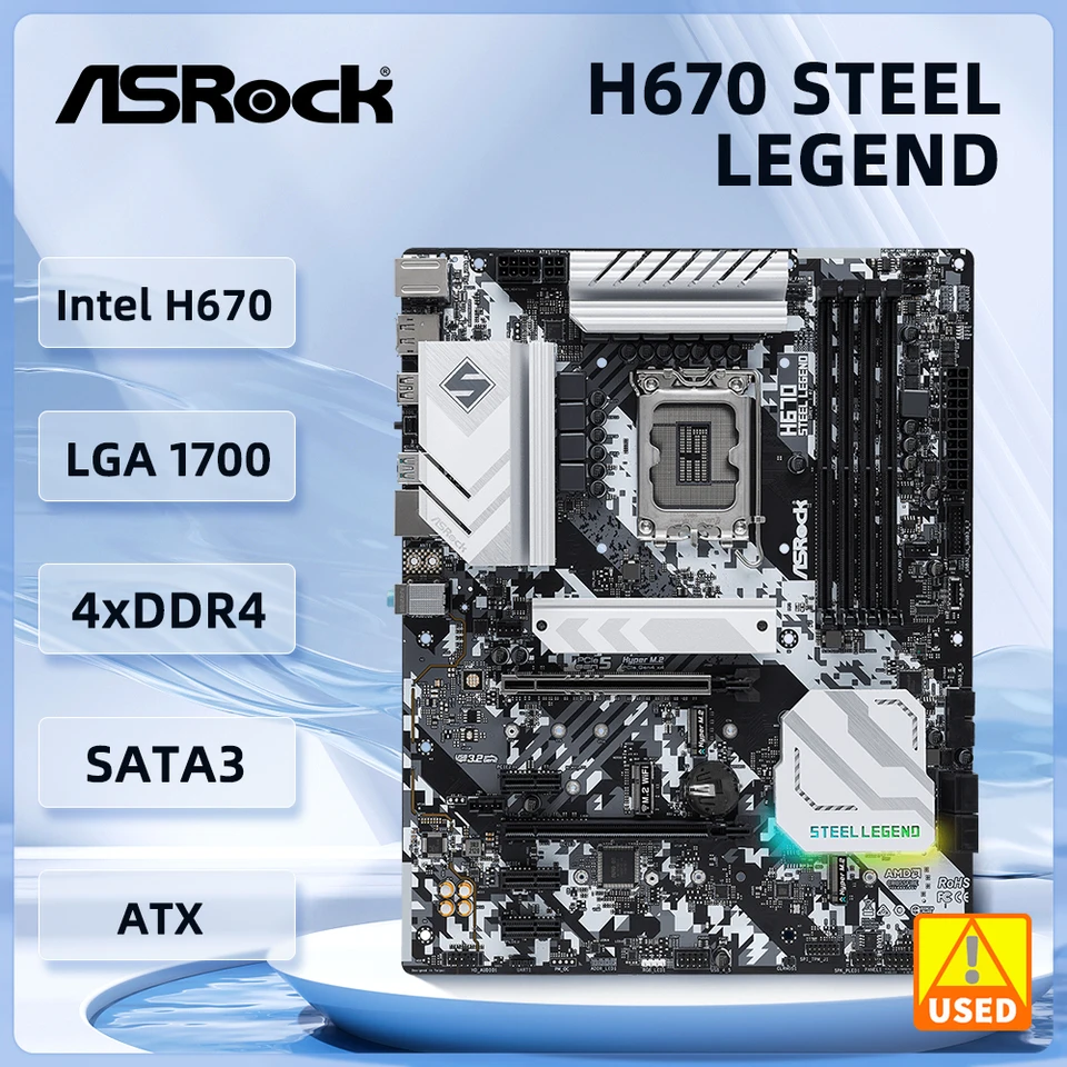 Asrock-スチールレジェンド-マザーボード,Intel h670,lga1700