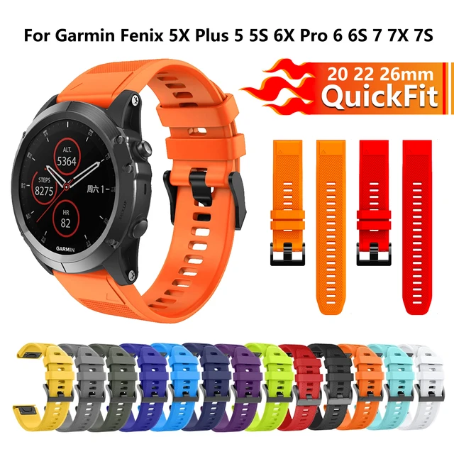 Cinturino Garmin Fenix Cinturino Sostitutivo Quickfit Per Garmin Fenix - 22mm, In Silicone, Nero, Compatibile 5X/6X/7X Accessorio Fitness Tracker - Foto 11