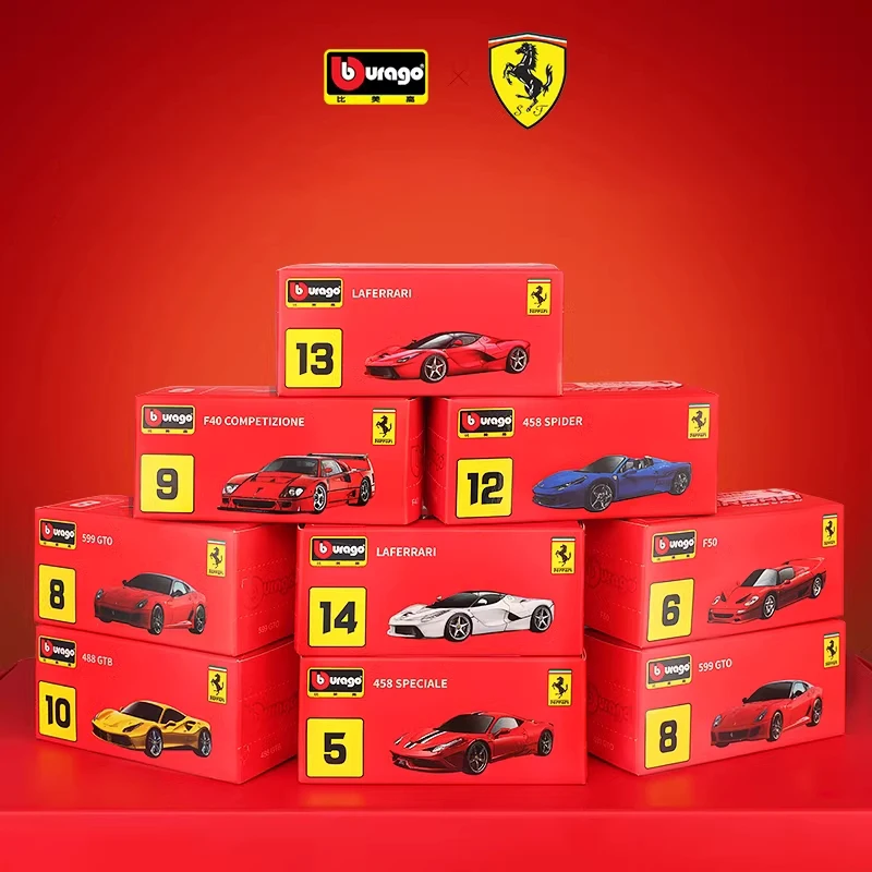 1:64 Ferrari F40 Laferrari Enzo Ferrari F12 F50 458 Ferrari 599 488 Sp1 Sf90 Auto Giocattolo In Lega Per Scatola Di Visualizzazione Collezione Regali 