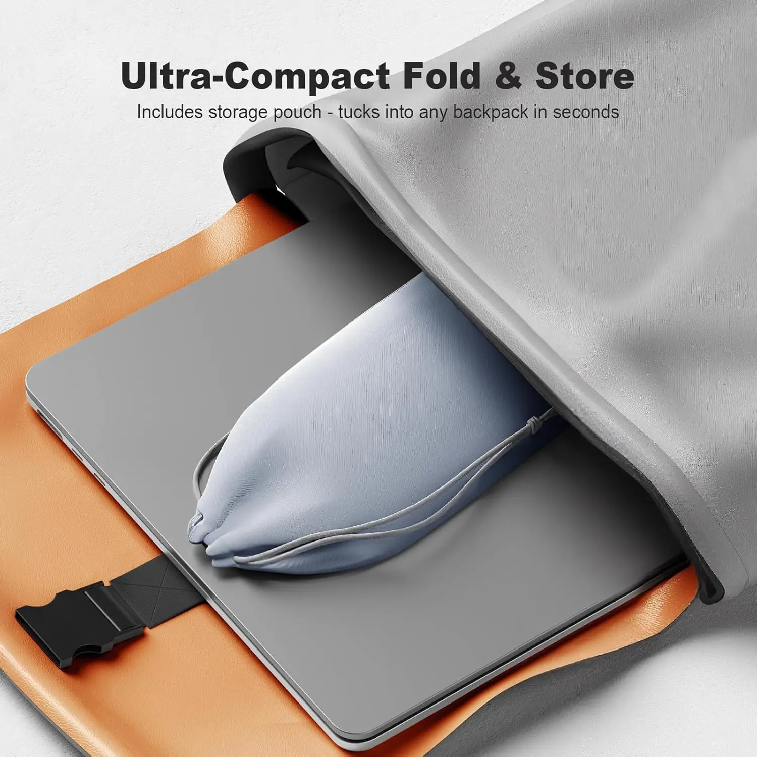 데스크탑에 적합한 접이식 노트북 스탠드, 은색의 범용 노트북 통풍 스탠드