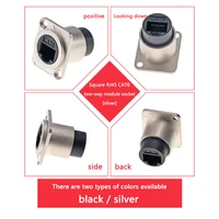 1pc Metal D Type Module RJ45 CAT6&USB 2.0/3.0&Type C&HDMI-Jack Socket Through Network Panel Mounting Electronic Connector - Image 5