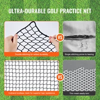 VEVOR 10x15ft Golf Net Golf Practice Net, Indoor Hitting Net for Golf Baseball Hockey Soccer, Heavy Duty Nylon DIY Ball Net 2