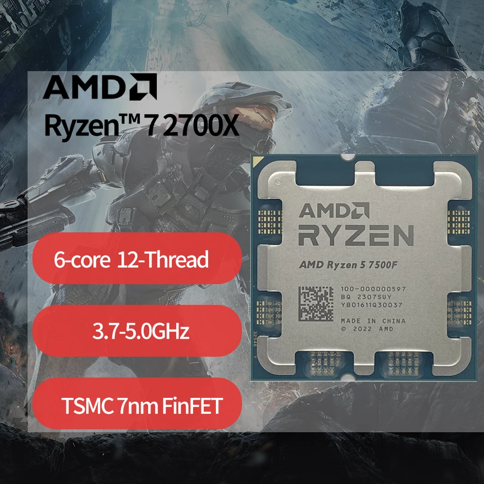 Ryzen5 7500f 本体 AMD Ryzen 5 7500F - Ryzen 5 7000 Series Zen 4 6-Core 3.7 GHz