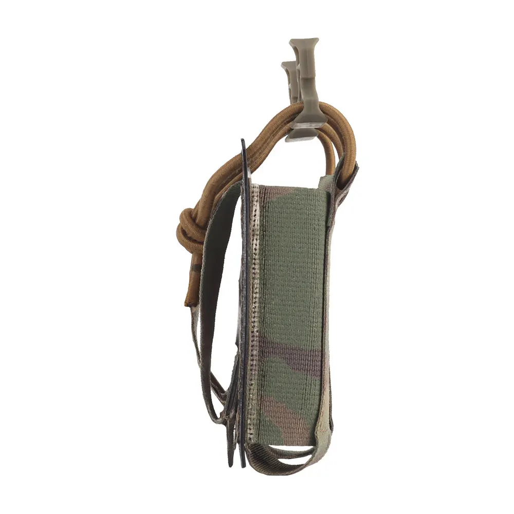 Tactical Double Elastic Pistol Mag Pouch Ferro-Style 9mm/40 Hunting Airsoft Magazine Holster Flashlight Tool MOLLE Waistbelt Bag magazine pouch ammo pouch molle pouch double dump pouch dump pouch airsoft accessory hand gun holster