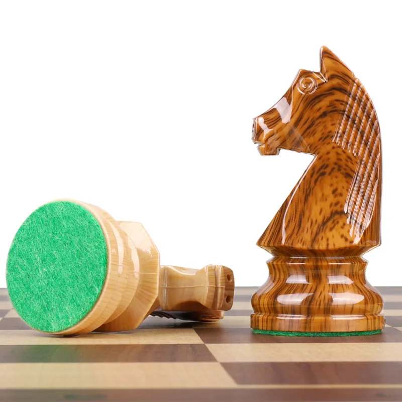 Luxury Standard Heavy Chess Set Foldable Nonmagnetic Chess Pieces For Children Family Travel Board Table Game Gifts
