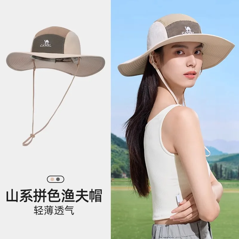 GOLDEN CAMEL Hiking Caps for Men Women Sun Protection Block Bucket Hats UV Breathable Fishing Hat Tactical Hat Travel Camping