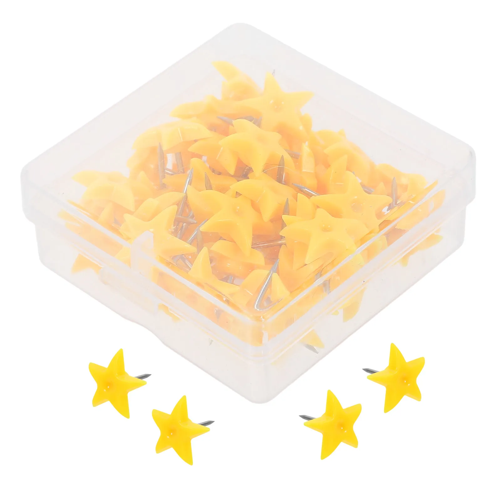 50Pcs 코르크 보드 폼 패브릭 보드 용 다기능 스타 푸시 핀 사무실 홈 교실 게시판 메모 보드 장식