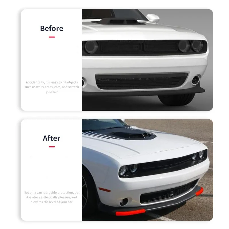 غطاء مقسم شفاه المصد الأمامي ، ملصقات خارجية ، ملح...