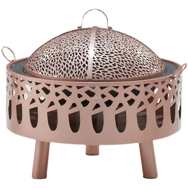 Otthoni Multifunkcionális Tűz Gödrök Kültéri Máglya Grill Állvány Kemping Kemence Beltéri Faszén Brazier Asztal Modern Fűtési Tűzhely - Image 5