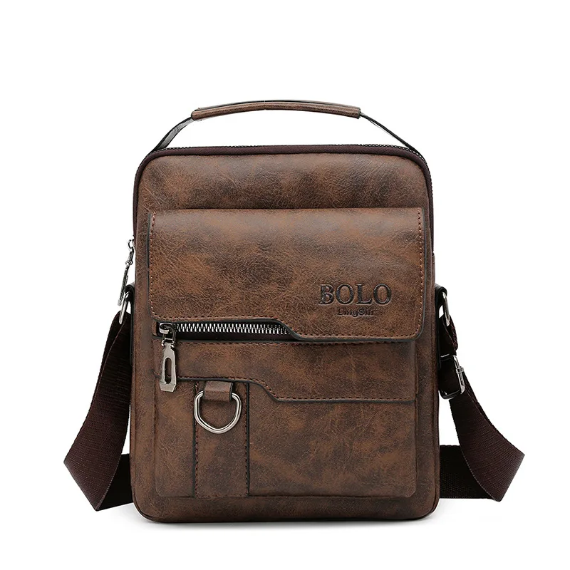 Men Crossbody Bag Shoulder Bags Vintage Men Handbags Large Capacity PU  Leather Bag For Man Messenger Bags Tote Bag