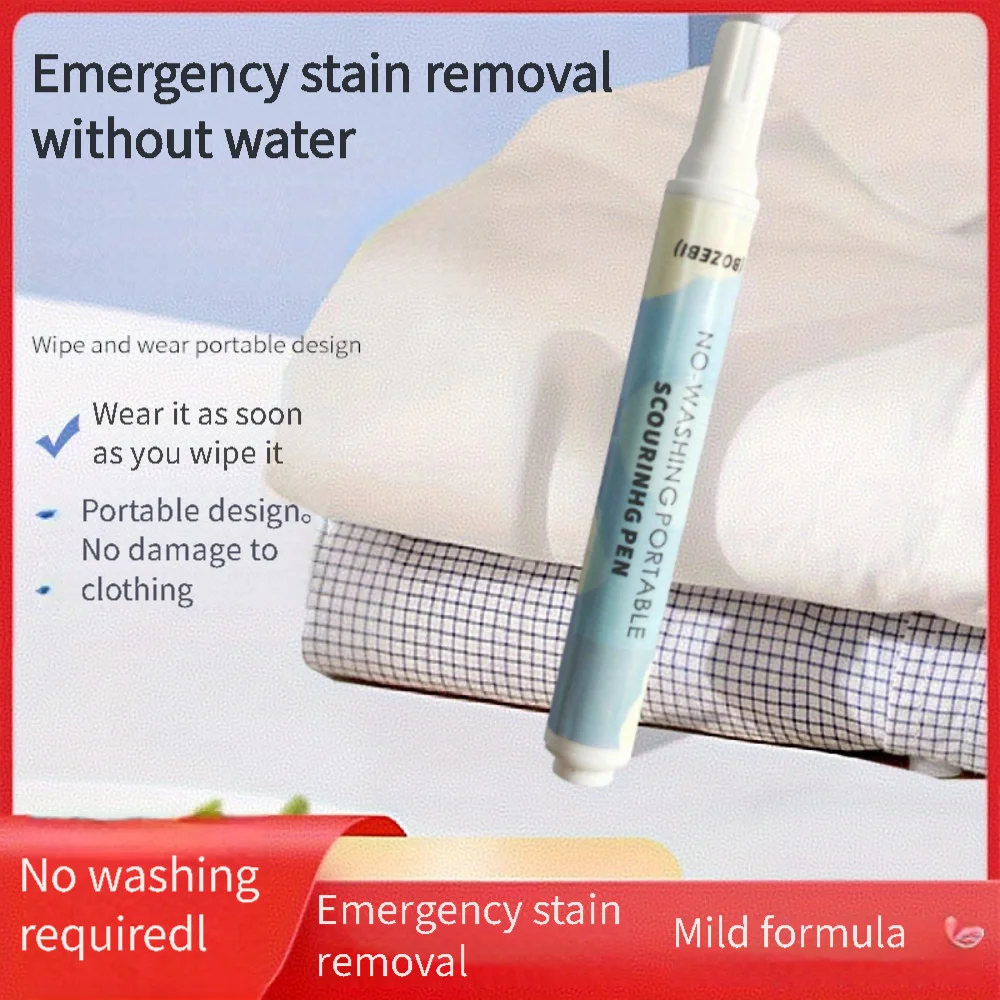 Stain Remover Pen Oil Stain Remover Portable Clothing Remover Pen Water-Free Pen Efficient Degreasing