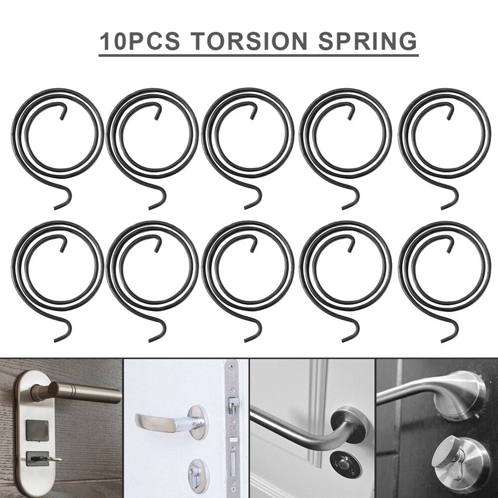 

10PCS Door Knob Handle Lever Latch Replaces Spring Internal Coil Repair Spindle Lock Torsion Spring Flat Section Wire Fitting