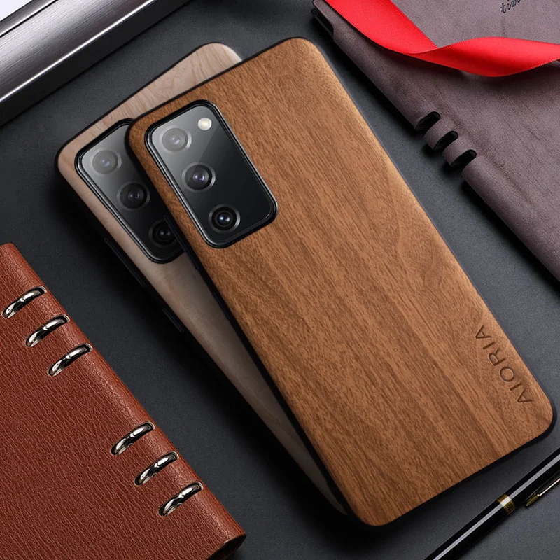 Bamboo Wood Pattern Leather Phone Case