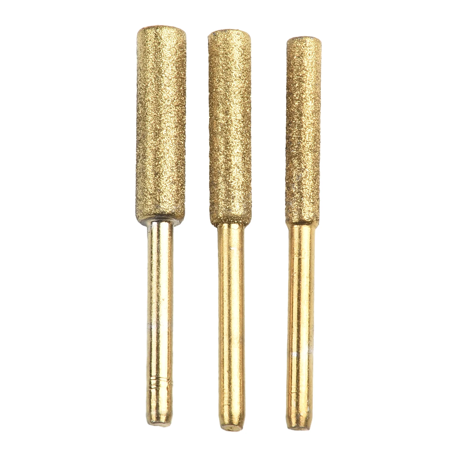 6 Pcs Polishing Burring Bit 4/4.8/5.5mm 3mm Shank Cylindrical Diamond Coated Electric Grinder Parts Chainsaw Sharpener Grinding chainsaw sharpener metal grinding 6pcs carving coated cylindrical burr diamond grinding tool sharpener grinder