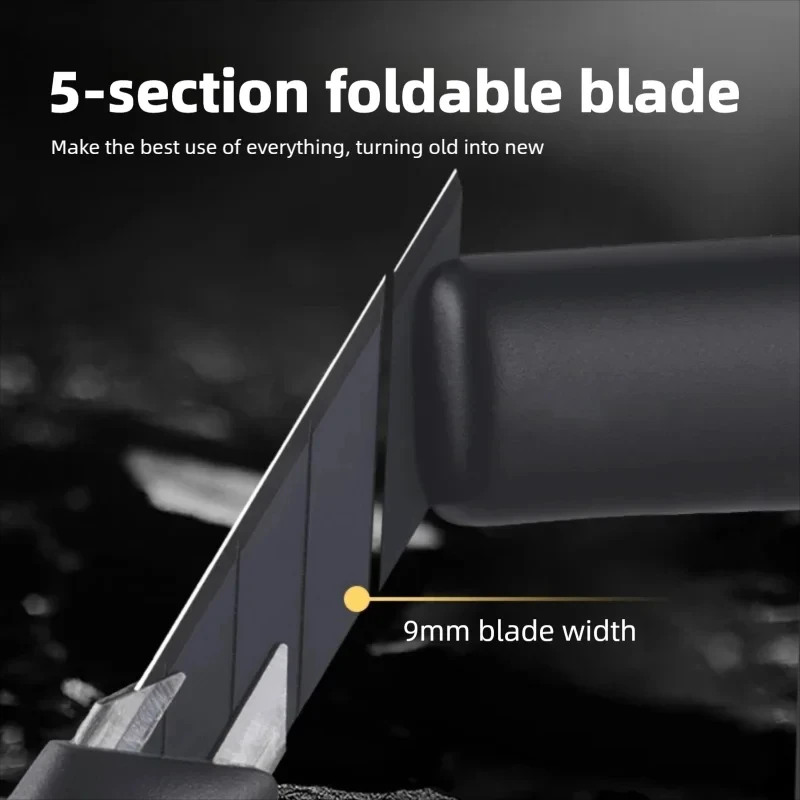 델리 안티스웨이 접이식 셀프락킹 유틸리티 나이프 종이 커터 아트 나이프 (사무용품)