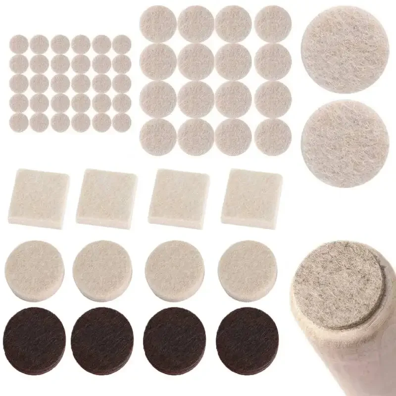 Furniture Pads Felt Round Chair Legs Anti Scratch Floor Protector Self-Adhesive For Hardwood Floors Table Couch