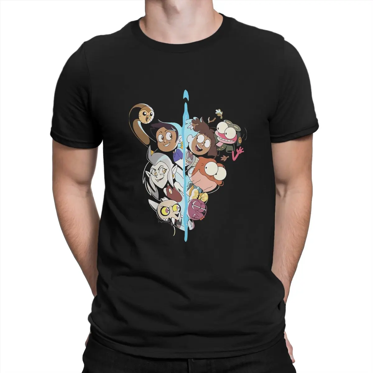 

The Owl House LGBT Anime Team Tshirt Homme Men's Clothing Blusas T Shirt For Men