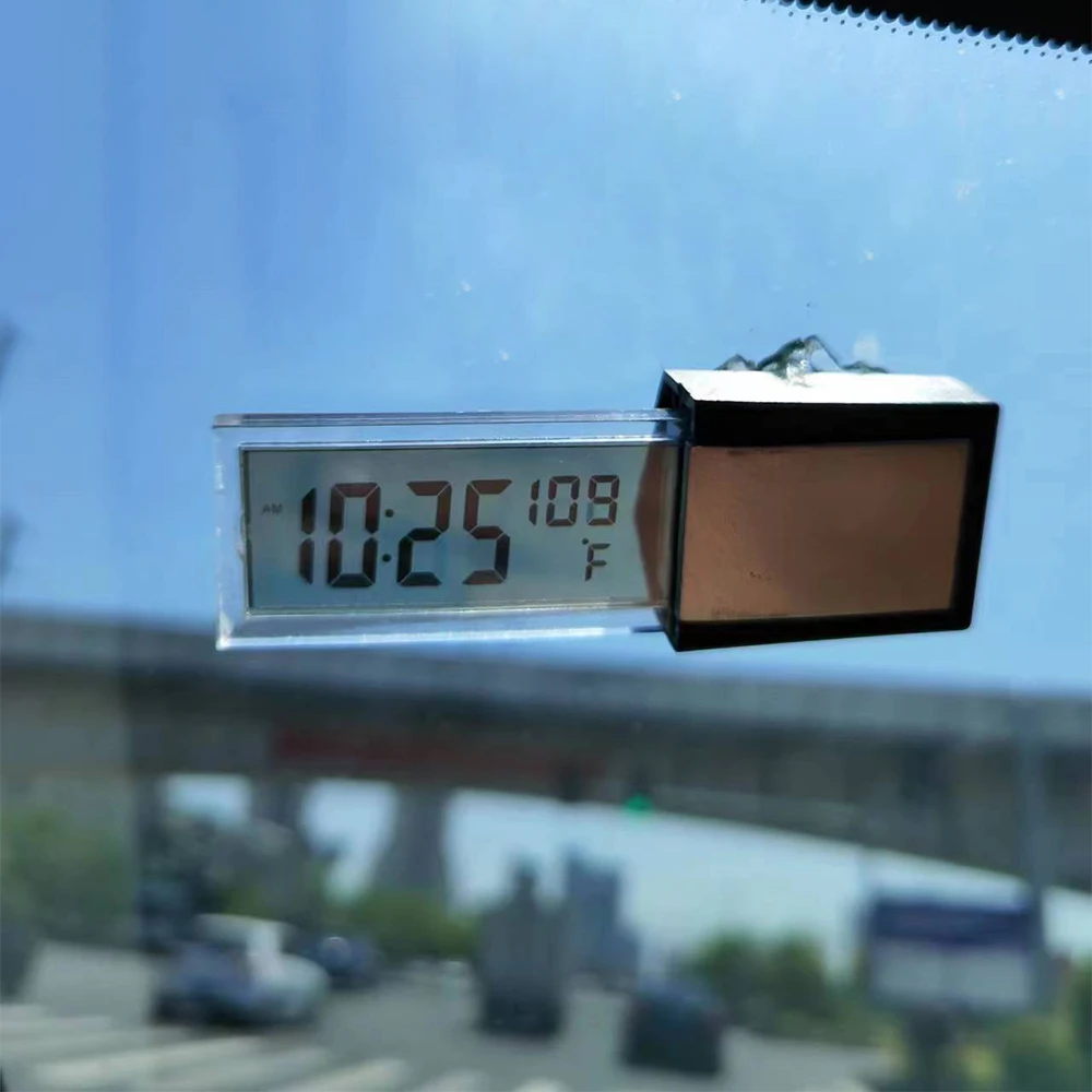 Description Picture 4 of itemMini Digital Car Thermometer Thermostat Timer Clock Temperature Instruments Sensor Wall Type Meter LCD Display Weather Station