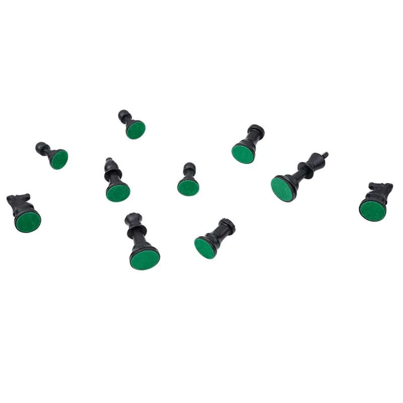 Chess Pieces and Board Chess Pieces 32pcs Plastic Chess Pieces Complete Chessmen International Word Chess Set Black & White Piece Entertainment Accessori