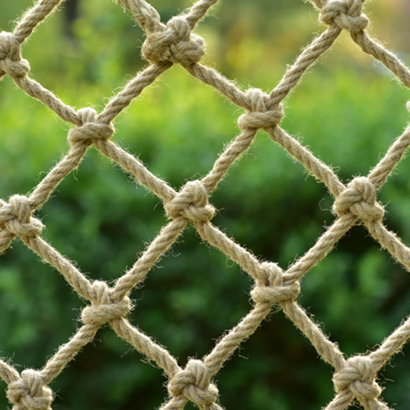 

1pc 1m*2m Hemp Rope Mesh Decorative Mesh Outdoor Children's Climbing Net Safety Protection Net Rope 8mm Thick 10cm Mesh