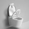YYHC-Bathroom bidet foot sensor auto automatic flush intelligent wc complete set wall hung smart toilet with tank smart hanging 4