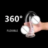 5-10 Inch Smooth Crystal Dildo with Suction Cup Body Safe Orgasm Fake Penis Multiple Size Sexy Dildos Erotic Adult Sex Toys Shop 1