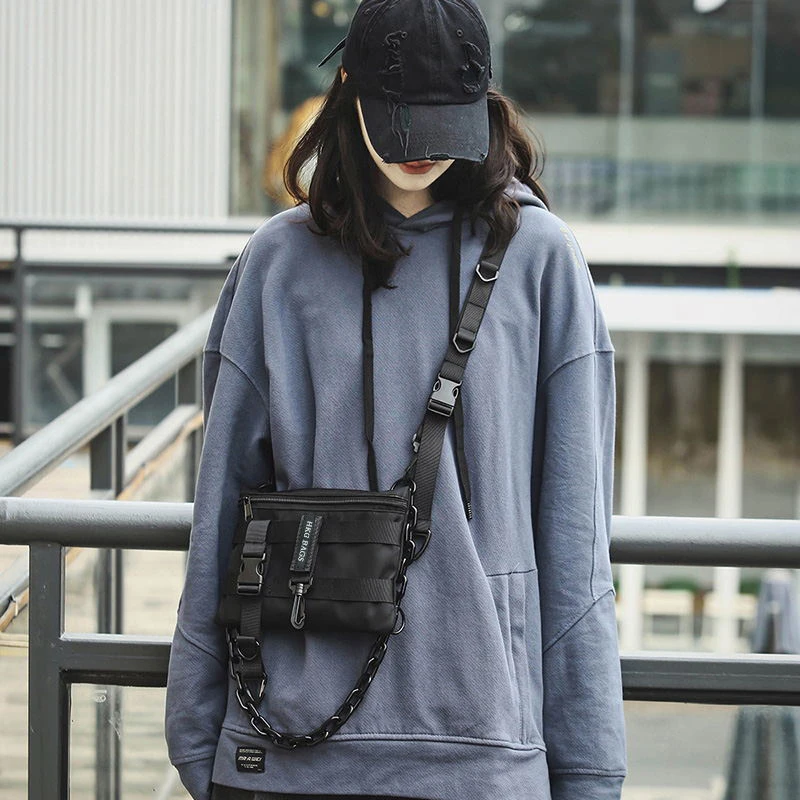 Functional Tactical Chest Bag For Men and women Fashion Bullet Hip Hop Vest Stre 