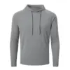 Men's Long Sleeve Hooded Sweatshirt UPF 50+ Sun Protection Athletic Gym Fishing Cycling Quick Dry Tops 3