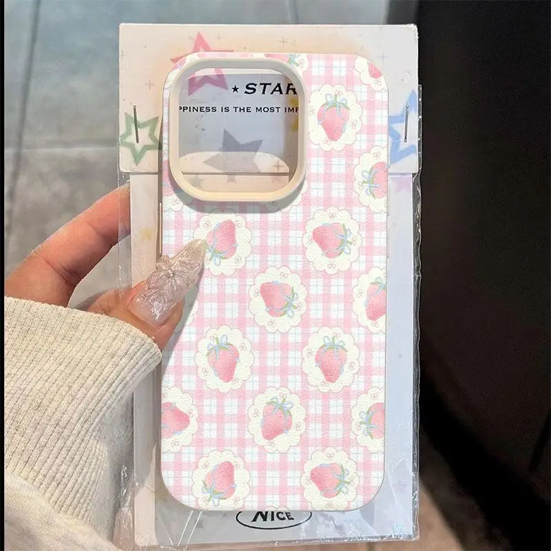 Strawberry Pattern Phone Case - Vibrant & Durable Cover