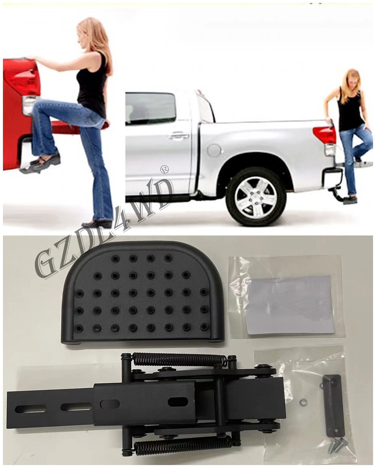 格納式バックリアフットステップ、tステップ、テールゲートフット