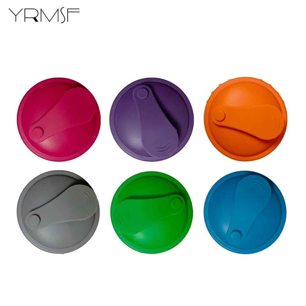 Silicone Cup Lid Reusable Can Stopper for Soda Water Bottle Beer Juice Coke Beverage Protective Covers for Kitchen Accessories