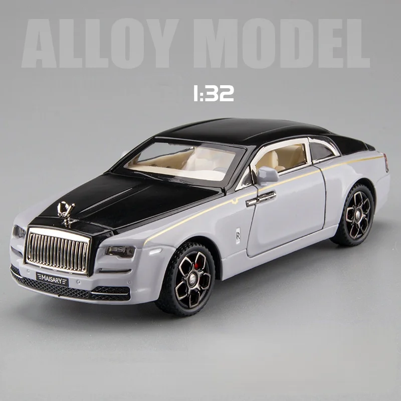 1:32 Rolls Royce Wraith Mansory Alloy Model Car Diecasts Metal Sound Light Pull Back Car For Children Vehicle Toys