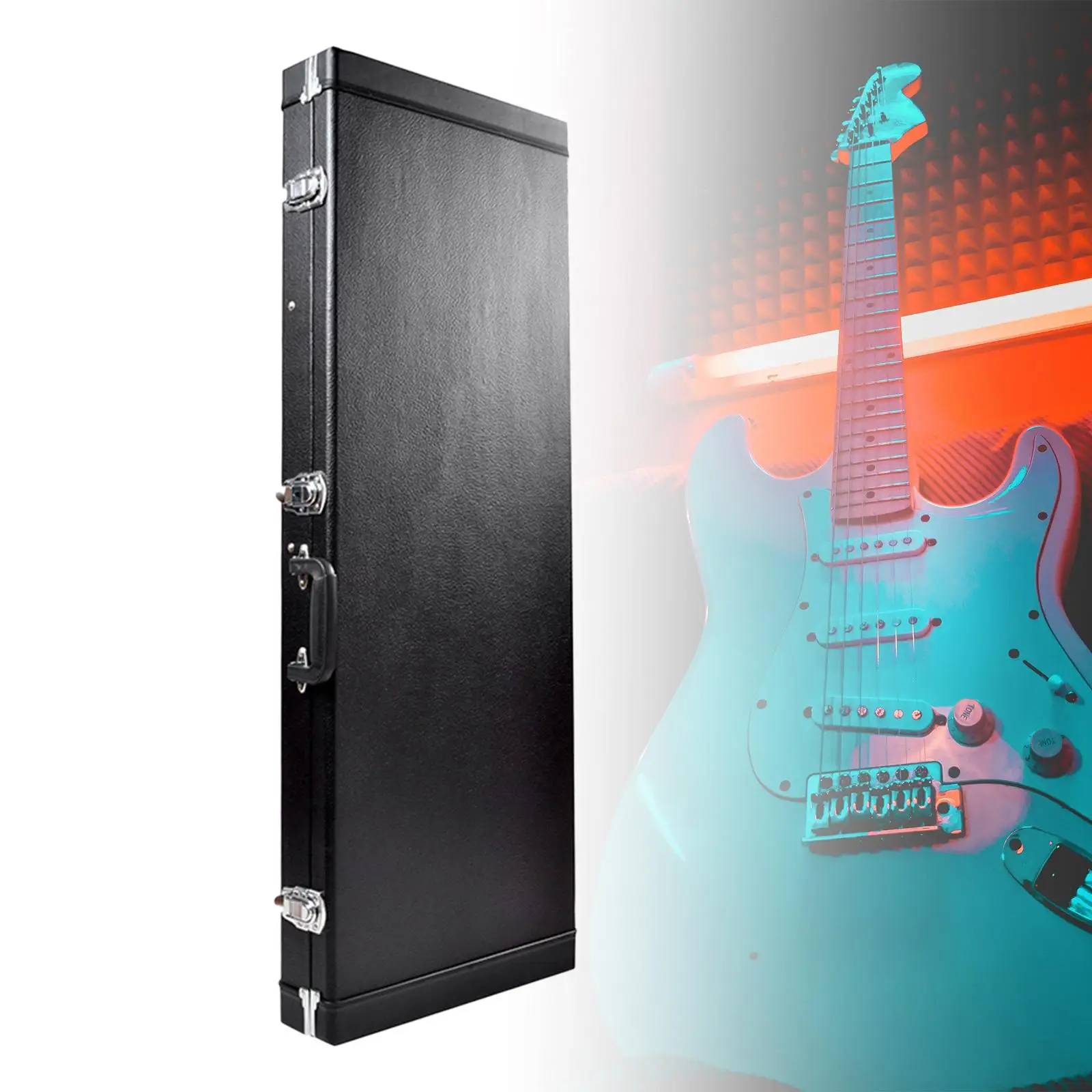 Electric Bass Guitar Case Portable for Storing Accessories Strings Tuner Capos