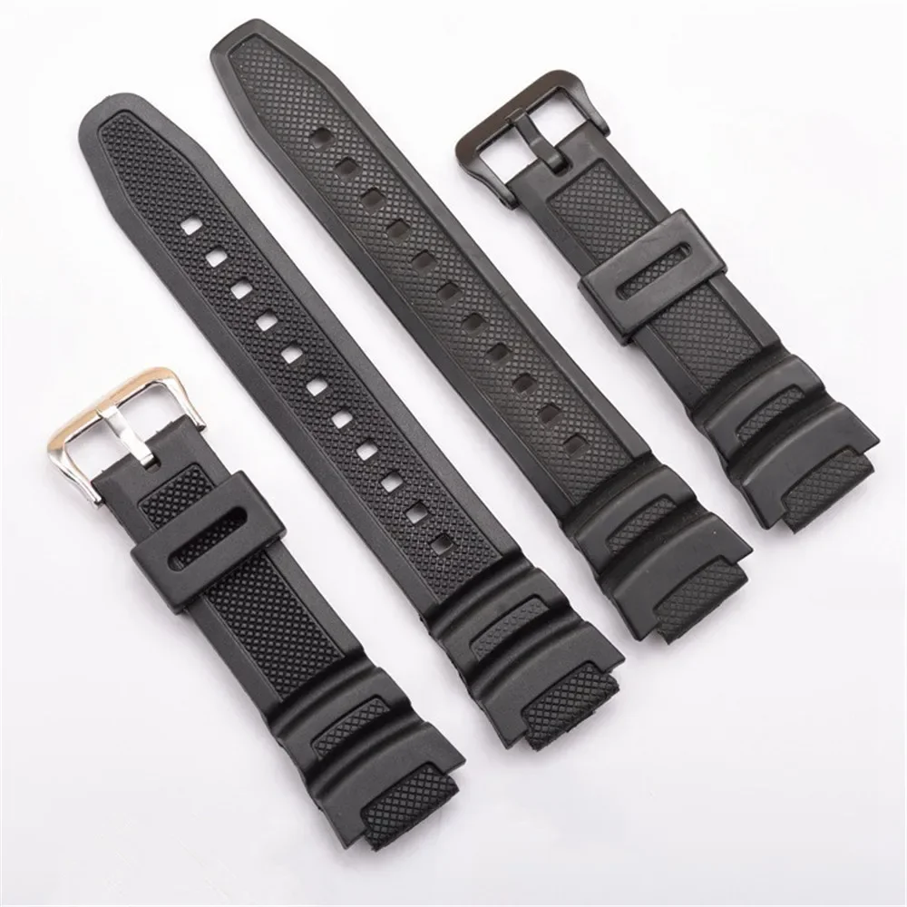 Durable Rubber Silicone Watch Strap Bracelet, 18mm