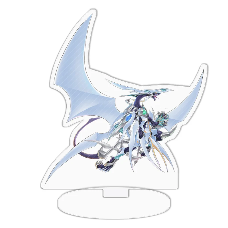 Acrylic Standing Sign: Black Rose Dragon & Dark Magician Anime Decor