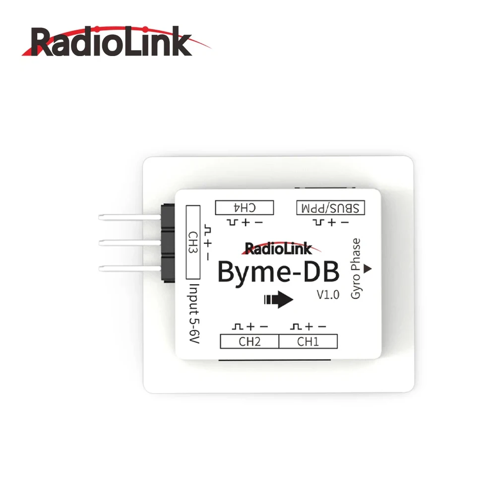 

Контроллер полета Radiolink Byme-DB, встроенный гироскоп для бумажного самолета Delta Wing Micro Fixed Wing J10 SU27 F22